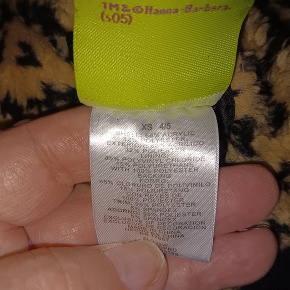 Girls size xsmall 4/5, Scooby Doo leopard print vest - Picture 4 of 5